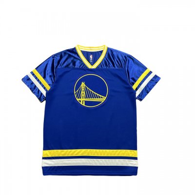 NBA Golden State Warriors brodé Big logo Maillot manche courte bleu size S-XL